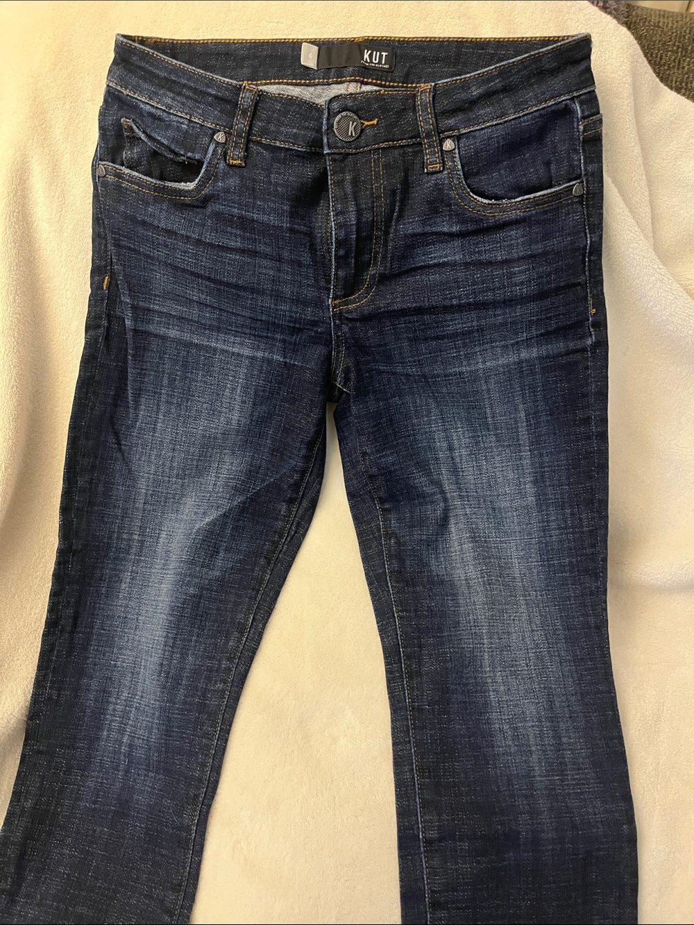 Kut from the Kloth Amy Dark Indigo crop Jeans